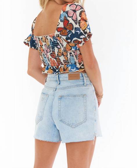 NEW SHOW ME YOUR MUMU lila top in baileys butterflies - Picture 3 of 3